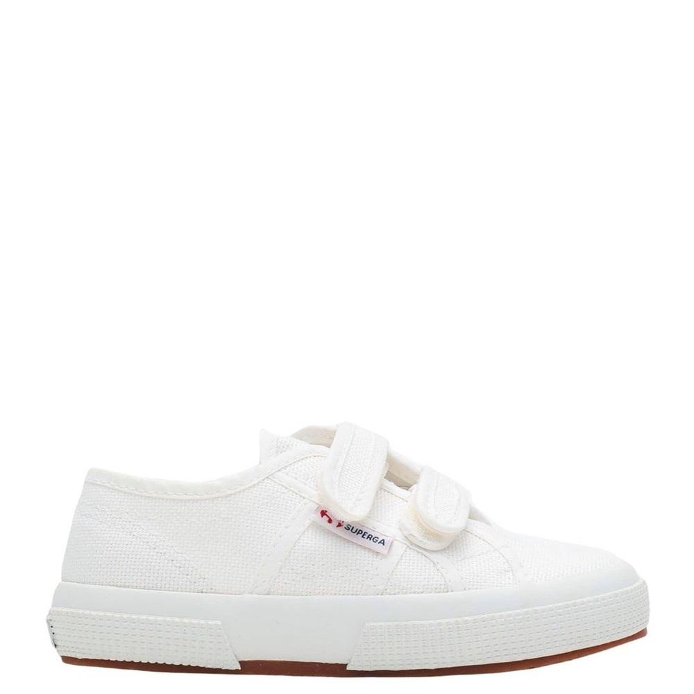 Superga White Velcro Sneakers